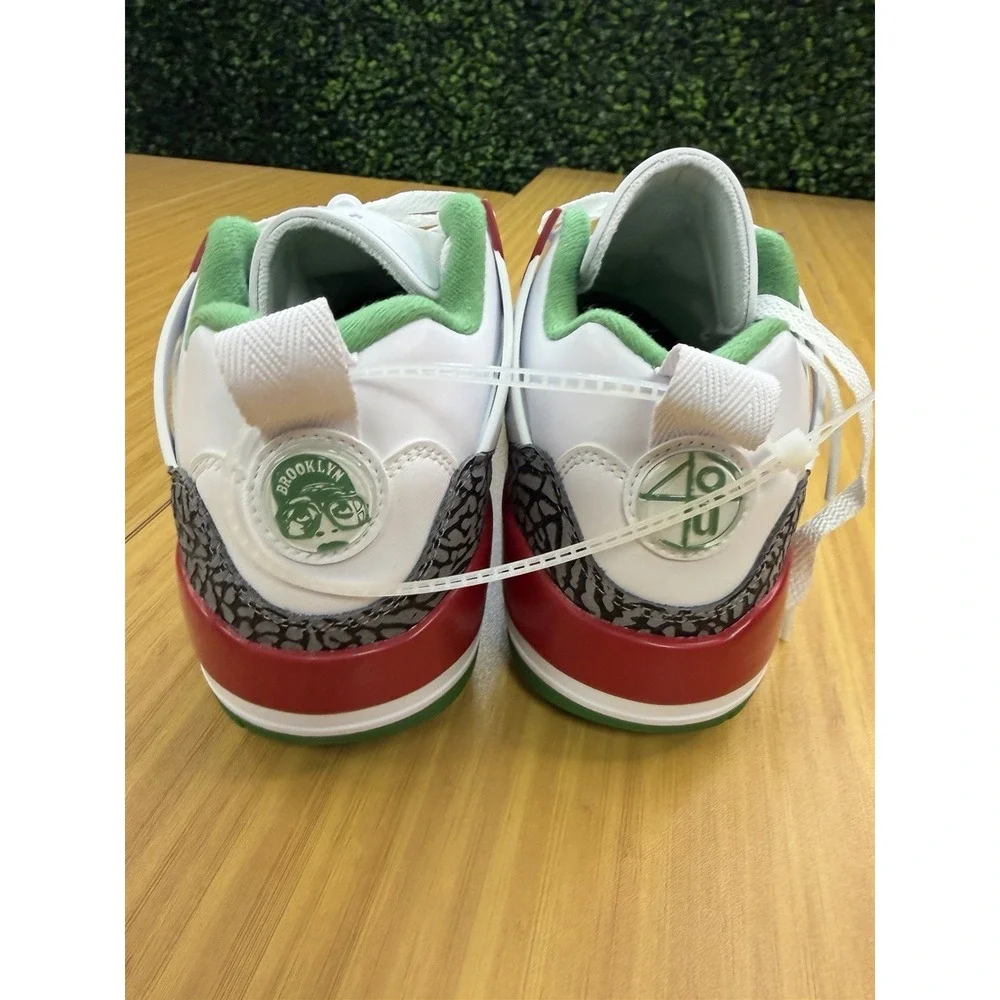 Nike Jordan Spizike G Golf Shoes White Green Grey Red HQ4395-100 Size 7.5